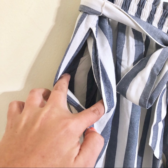 American Eagle Belted Soft Stripe Jogger Pants - Picture 5 of 8